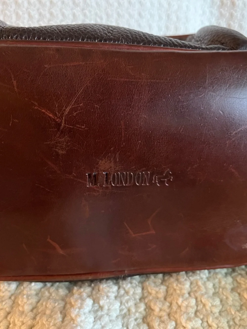 M. Landon leather backpack sling day pack - Picture 5 of 7